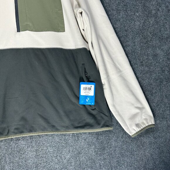 Columbia Hike Fleece Pullover Mens XXL Half Zip Pullover Zip Pocket NEW $95 - Picture 3 of 9